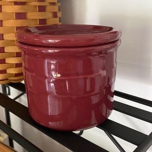 Longaberger Pint salt crock